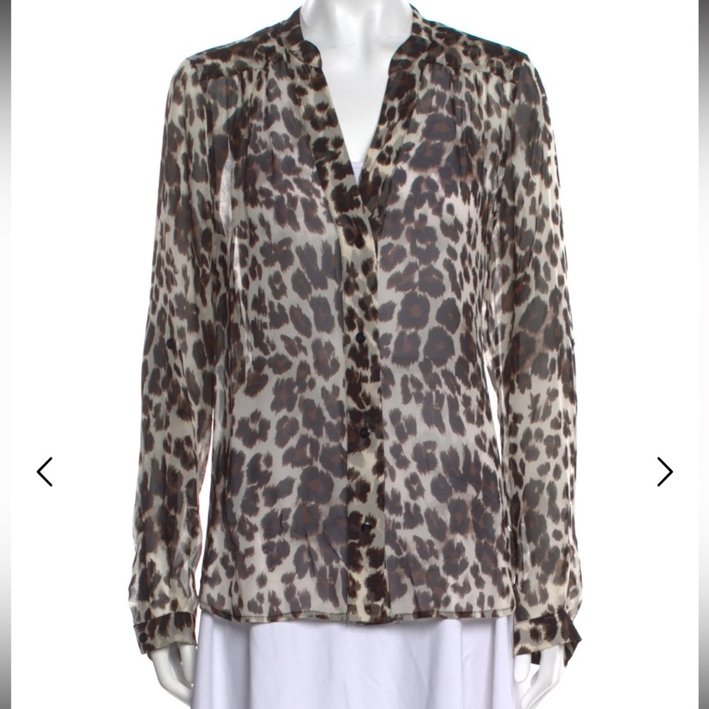 Diane von Furstenberg Mariah Silk Women's Blouse, size 6, EUC